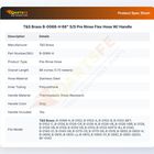 T&S Brass B-0068-H 68" S/S Pre Rinse Flex Hose W/ Handle