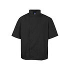 Allpoints 2578BLK2XL Kng 2Xl Lw Chef Coat Black Short Sleeve