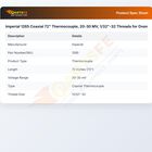 Imperial 1265 Coaxial Thermocouple 72" 20-30mV 1/32"-32 Thread