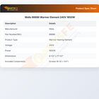 Wells 66686 Warmer Element 240V 1650W