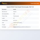 Imperial 1138 Oven Thermocouple 30"