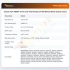 Vulcan Hart 416961-G1 Hi-Limit Thermostat LCH W/ Manual Reset Vulcan Fryers