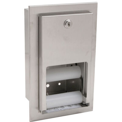 Bradley BDY5412-000000 Tissue Dispenser, Recessed,S/S