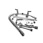 T&S Brass B-0133-14CRQJST EasyInstall Pre-Rinse Units 8" Wall Mount Base