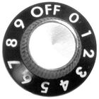 Savory 12919SP Knob 1-1/8 D, OFF-0-9