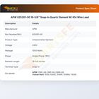 APW 825301-00 19-5/8" Snap-In Quartz Element W/ #14 Wire Lead