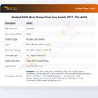 Blodgett 5906 Micro Switch 20A