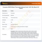 Frymaster 8100110 Fryer Thermostat Fenwal Knob Black W/2 ALNHD Screw