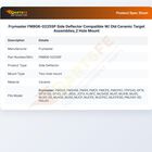 Frymaster FM806-0225SP Side Deflector Compatible W/ Old Ceramic Target Assemblies,2 Hole Mount