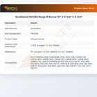 Southbend 1183246 Range IR Burner 10" X 6-5/8" X 4-3/4"