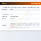 Montague 1070-7 Flame Sensing Probe 1-1/8" X 1/4" TAB