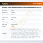 Southbend 1166493 Black Indicator Knob Printed White Number with OFF-1-10