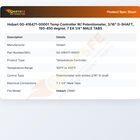 Hobart 00-416471-00001 Temp Controller W/ Potentiometer, 3/16" D-SHAFT, 150-450 degree, 7 EA 1/4" MALE TABS