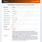 APW APW56743 Thermostat  1/4" Bulb, Type KA, 100-550&deg;F