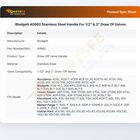 Blodgett 40662 Stainless Steel Handle For 1/2" & 2" Draw Of Valves