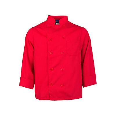 Allpoints 2577REDXL Kng Xl Lw Chef Coat Red Long Sleeve