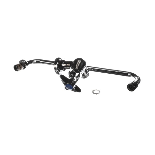 T&S Brass B-0211 Single Hole Base Faucet 12" Swing Nozzle Wall Mount