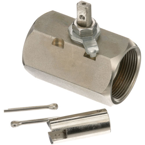 Henny Penny 17260 Fryer Drain Valve W/ Coupling Handle, 1-1/2" Fpt. X 3.450"