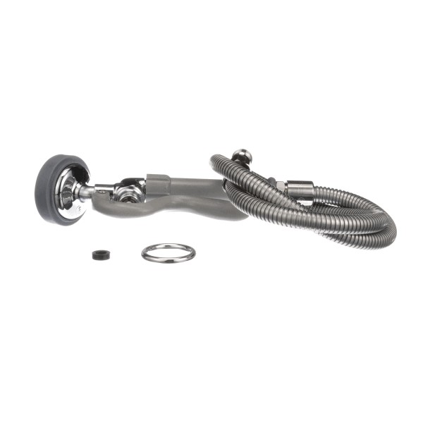 T&S Brass B-0950 Flex Hose/Angled Spray Assembly 44" Stainless Steel