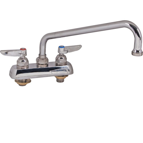 T&S Brass B1112M 4" Deck Faucet , 10"Spt,Leadfree
