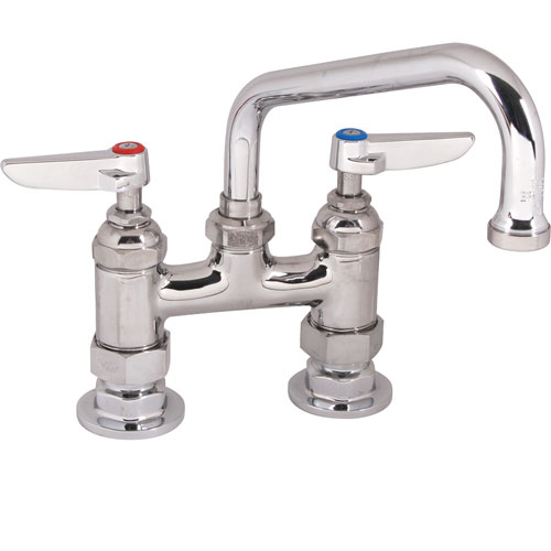 T&S Brass 0228M 4" Deck Faucet , 6"Spt,Leadfree