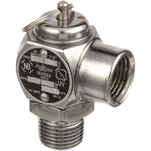 Groen 97005 1/2" NPT Chrome Steam Safety Valve