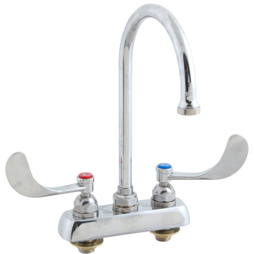 T&S Brass B-1141-04 4" Deck Faucet , GSNK,Wrstbld Handle