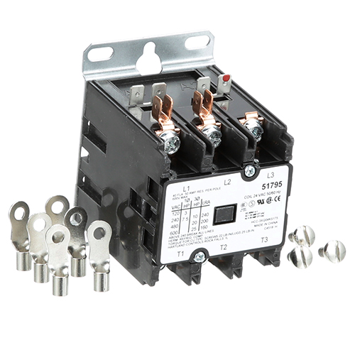 Henny Penny 29509 3-Pole Contactor 40 Amp Inductive/50 Amp Resistive 24V