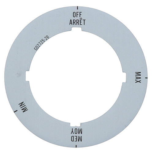 Garland G02725-26 Dial Insert Off/Min/Med/Max