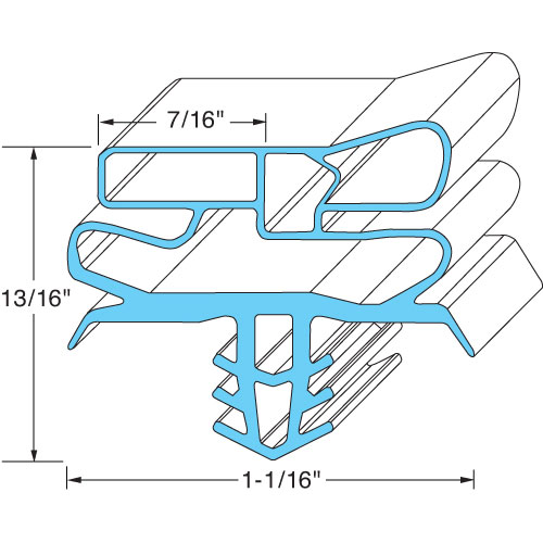 Delfield 1701289 Door Gasket 24" X 30"
