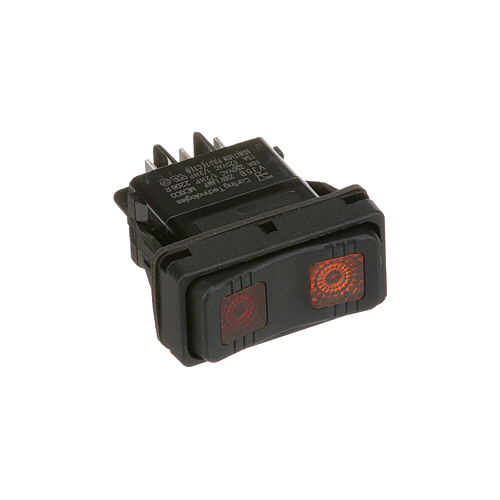 Vulcan Hart 855456 DPDT Red Light Rocker Switch VPX3/5