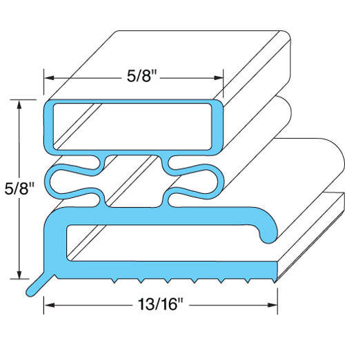 Traulsen 04505 Door Gasket 23 1/2" X 59 1/2"