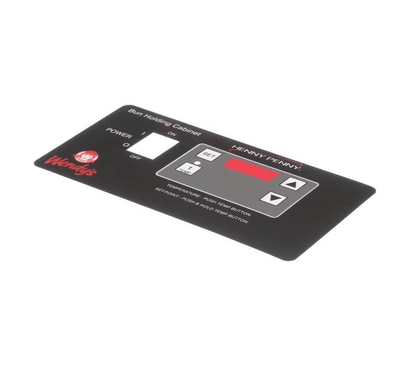 Henny Penny 61511 Warmer Control Panel Decal BW-4/6/8 Wendy's
