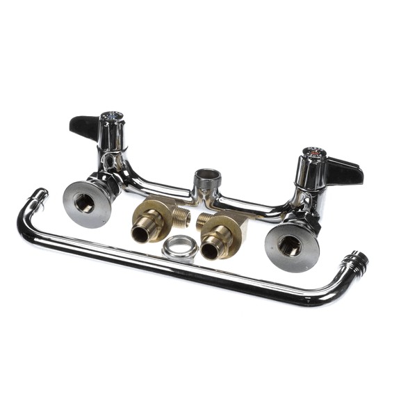 T&S Brass 5F-8WLS12 Wall Mount Faucet 8" 12&rdquo; Swing Nozzle Lever Handles
