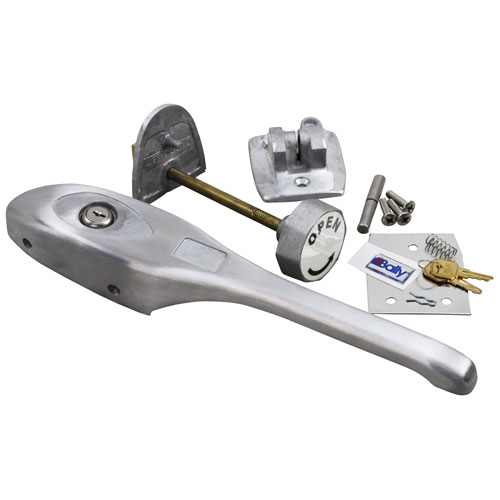 Bally BLRB232 Bally Latch Assembly with Lock, Key  and 13-1/2" Handle