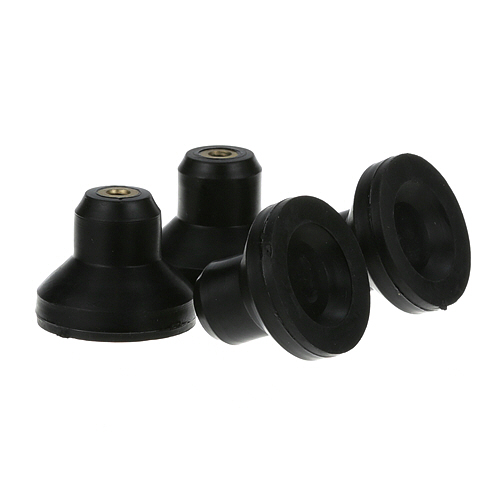 Globe 40 Rubber Slicing Machine Foot Set- 4 1-1/8H Female Thread
