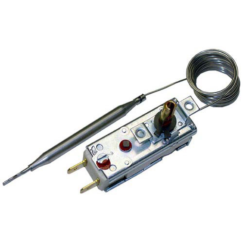 Hatco R02-16-039-00 EGO Thermostat, 1/4" TERM, D STEM Flat Left, 82-200F,TEMP, FSD