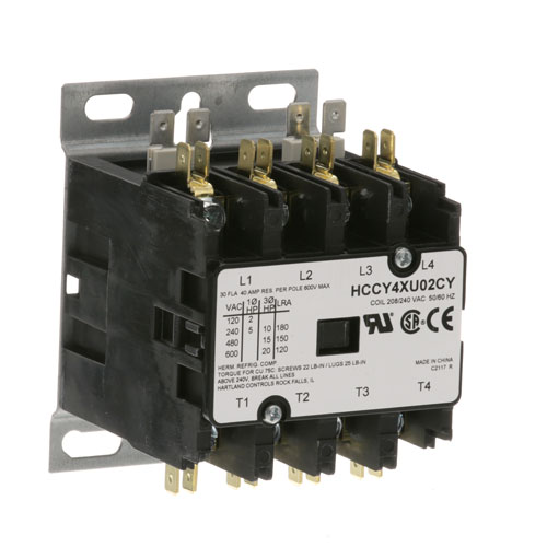 Hobart 411497-D3 4 Pole Contactor, 208/240V,30AMP