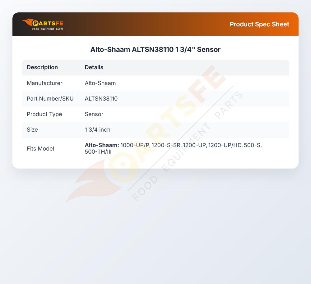 Alto-Shaam ALTSN38110 1 3/4" Sensor