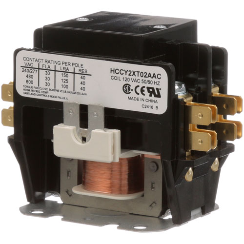 General Electric XNC6X115 2 Pole Contactor, 110/120V, 30 AMP