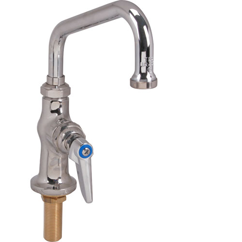 T&S Brass 0207M 6" Swivel Chrome Pantry Faucet W/ 6" Spout, 1/4" NPT Male