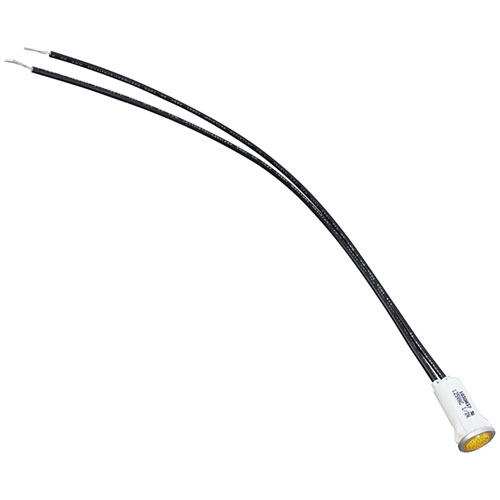Garland 1006496 125V Amber Signal Light W/ 10" Leads & 1/2" Fits Hole