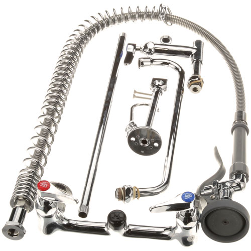 T&S Brass B-0133-ADF12 Wall mount pre-rinse assembly with 8" centers