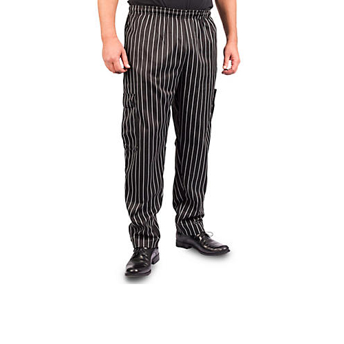 Allpoints 10593XL KNG 3XL Baggy Chef Pants striped