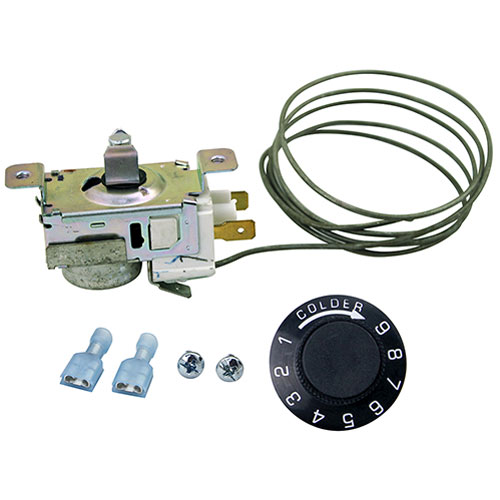 TRUE E960640 Cold Control W/ Dial & Mounting Screws, 14.2 to 24.1 F TEMP, 42" CAP, Slot Stem, 1/4" Female Push-Ons