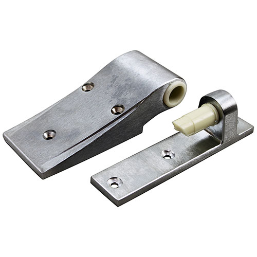 Kolpak 23621-1075 Brushed Chrome Upper Door Hinge,  7-1/4" OD