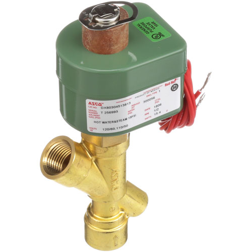 Groen 076637 1/2" FPT Drain Solenoid Valve, 250&deg;F Max, 15 PSI