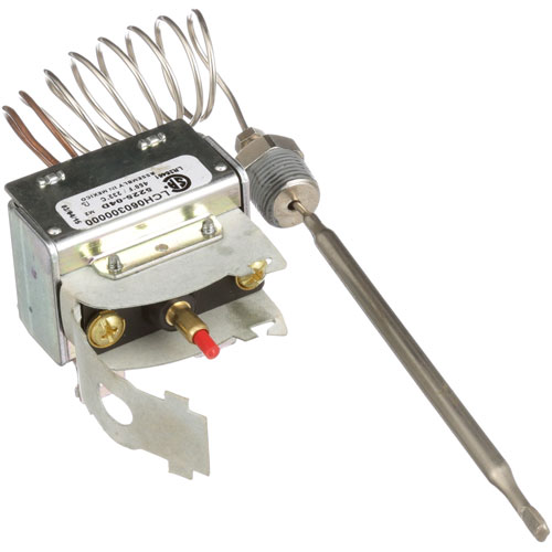 Ultrafryer 19A193 LCH Type Hi-Limit Thermostat, 450&deg;F Fixed, Manual Reset, Nickel Plated