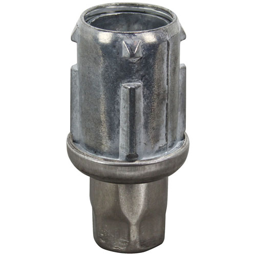 Garland 1150502 Polished Stainless Steel Bullet Foot with Hex Base, 1-1/2H X 1-3/8" D