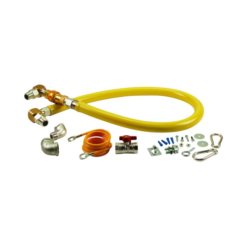 T&S Brass HG4D48SK Hose Kit Gas Connector 48" 3/4" NPT